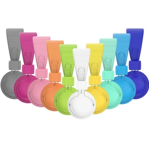 Kids Headphones Bulk 10-Pack for School Classroom K-12, AILIHEN