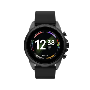 Stainless Steel and Silicone Touchscreen Smart Watch — Smart Watch, Fossil