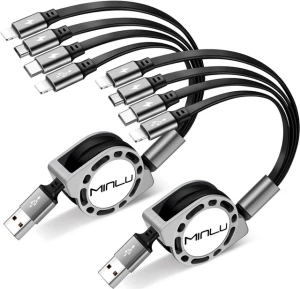 Retractable Multi Charging Cable, Minlu