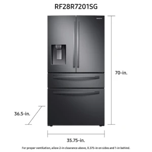 28 Cu. Ft. 4-Door French Door Refrigerator, Samsung
