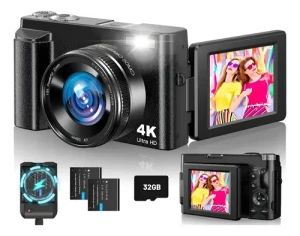 4K Digital Camera for Photography, CAMKORY