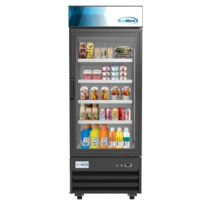 Commercial Glass 1 Door Display Refrigerator Merchandiser, KoolMore