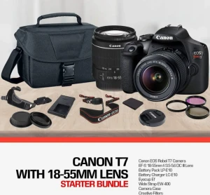 DSLR Camera with Lens and Accessory Bundle, Canon