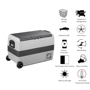 Dual Temperature Control 12 Volt Refrigerator, Alpicool