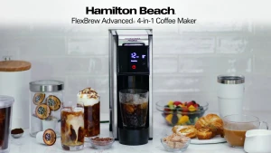 FlexBrew Advanced 4-in-1 Single Serve Hot & Iced Coffee Maker — Coffee Maker, Hamilton Beach