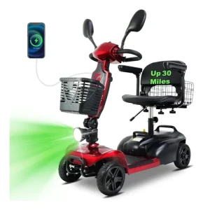 Foldable 4-Wheel Electric Mobility Scooter — Electric Scooter, MOVEMAGIC