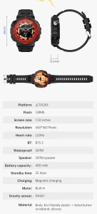 Military Smart Watch with LED Flashlight — Smart Watch, Foxhawk