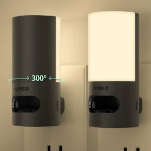 Plug-in LED Rotatable Night Light with Motion Sensor, Lyridz