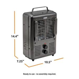 Portable Milkhouse Style Utility Space Heater, EZ-HEAT