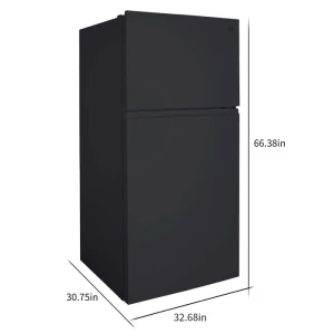 33 in. 20.4 cu. ft Capacity Refrigerator/Freezer with Full-Width Adjustable Glass Shelving, Humidity Control Crispers,..., Kenmore