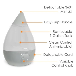 Ultrasonic Teardrop Cool Mist Humidifier — Humidifier, Crane