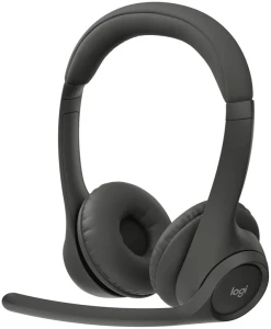 Wireless Bluetooth Headset with Noise-Canceling Microphone — Wireless Earbuds, Logitech