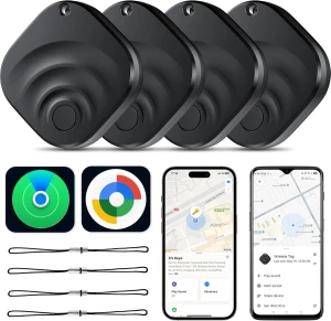 4 Pack Dual System Tracker for iOS and Android, TIMU