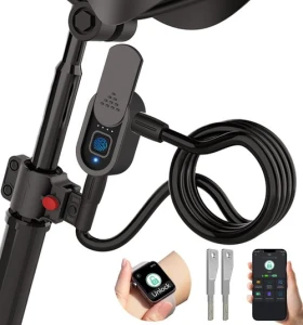 Fingerprint Bike Lock with Key — Smart Lock, Anweller