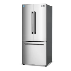 French Door Refrigerator with Built-in Ice Maker, BLACK+DECKER