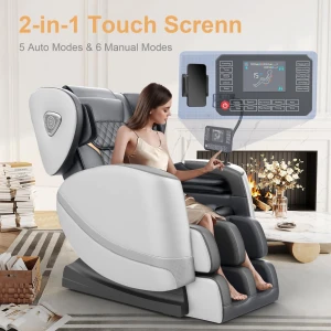 Massage Chair Full Body with Zero Gravity, Heating, Foot Massage, Auto Modes, Bluetooth Speaker, Touch Screen Controller — Massage Chairs, FURNIMAT
