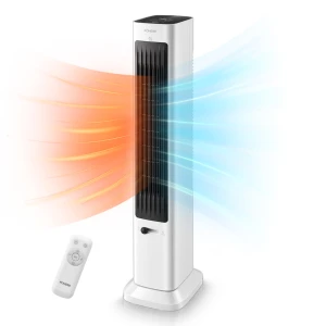 Oscillating Tower Fan and Space Heater Combo, FOHERE
