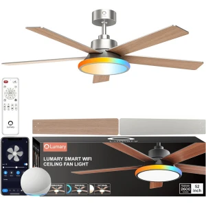 Smart Ceiling Fan with Lights, Lumary