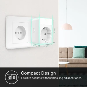 Smart Plug Mini with Energy Monitoring — Smart Plug, Kasa Smart