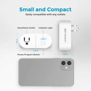 SmartVoice Wall Plug with Offline Voice Control — Smart Plug, Emerson