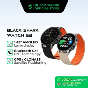 Smartwatch with Magnetic Strap, Black Shark