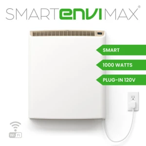 Wi-fi Plug-in Electric Wall Heater, ENVI