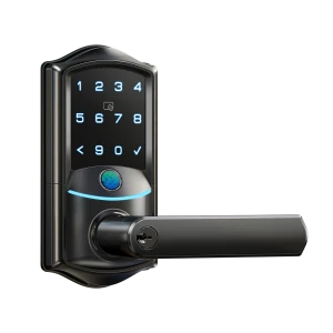 WiFi Smart Lever Lock with Fingerprint Keyless Entry — Smart Lock, Veise
