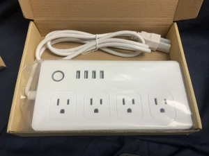 WiFi Smart Power Strip Surge Protector Extension Cord with 4 AC Outlets and 4 USB Ports, Jinvoo