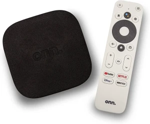 Android TV 4K UHD Streaming Device with Voice Remote Control — Smart TV, Onn