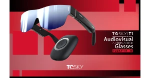 AR Glasses with 150-inch 1080P HD Screen and Myopia Adjustment — Smart Glasses, TQSKY