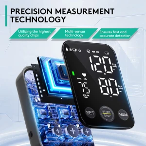 Blood Pressure Monitor Upper Arm Monitors for Home Use BP Machine Sphygmomanometer with 2x120 Reading Memory Adjustable... — Blood Pressure Monitor, Oklar