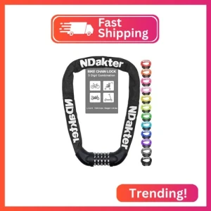 Combination Bike Chain Lock, NDakter
