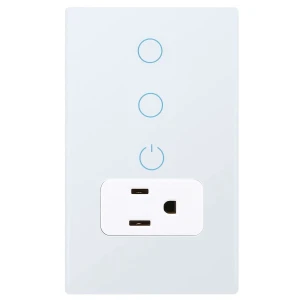 Combination Smart Touch Light Switch and Smart WiFi Power Wall Outlet — Smart Switch, KEYGMA