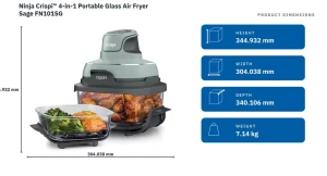 Crispi 4-in-1 Glass Air Fryer — Air Fryer, Ninja