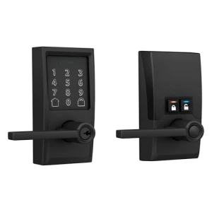 Encode Century WiFi Latitude Lever Smart Keyless Entry Touchscreen Door Lock — Smart Lock, SCHLAGE