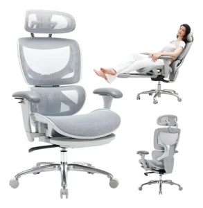 Ergonomic Mesh Office Chair with Footrest — Smart Chairs, COLAMY