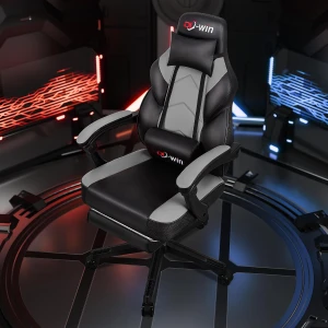 Gaming Chair with Footrest and High Back, DL-win