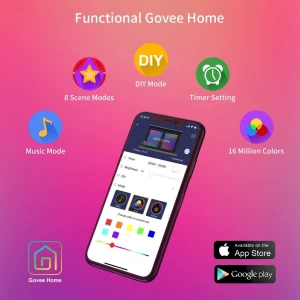 LED Strip Lights with Segmented Color Control and Music Sync — LED Strip Lights, Govee