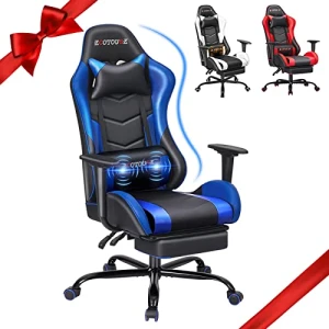 Massage Gaming Chair with Footrest — Massage Chairs, ECOTOUGE