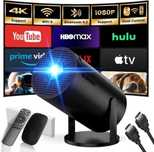 Mini Projector with WiFi and Bluetooth Built-in Apps — Smart Projector, Gaimoo