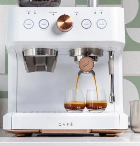 Semi Automatic Espresso Machine with Milk Frother — Coffee Maker, Café