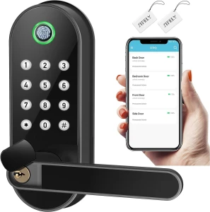 Smart Door Lock with Handle and Keypad — Smart Lock, Sifely