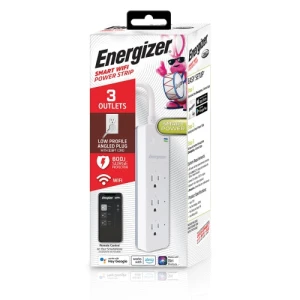 Smart Wi-Fi 3 Outlet Power Strip — Smart Plug, Energizer Connect