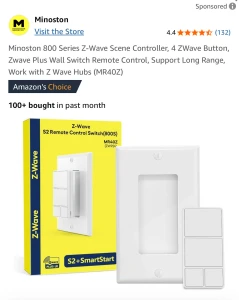 Z-Wave Scene Controller — Smart Home Hub, Minoston