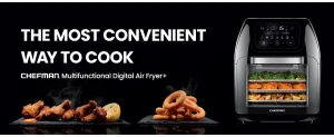 12-Quart 5-in-1 Air Fryer Oven with Digital Timer and Touchscreen — Air Fryer, Chefman