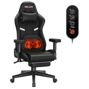 7-Point Massage Gaming Chair with Footrest — Smart Chairs, Douxlife