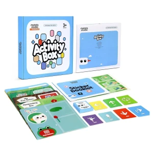 Activity Box with Interactive Cards, Stickers, and Command Cards — Coding Robot, MatataStudio