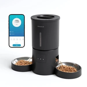 Automatic Cat Feeder with Dual Bowls — Automatic Pet Feeder, Miaosical