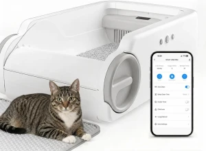 Automatic Litter Box Open Top Self Cleaning — Self-Cleaning Litter Box, Cosmillio