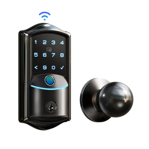 Built-in WiFi Smart Lock with Fingerprint Keypad Deadbolt — Smart Lock, Veise